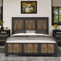 GDFStudio Allison Farmhouse Queen Size Wooden Slatted Platform Bed