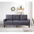 MAYEERTY Modern Sturdy Sofa with Solid Wood & Metal Frame Removable Under-Seat Storage Box Easy Assembly
