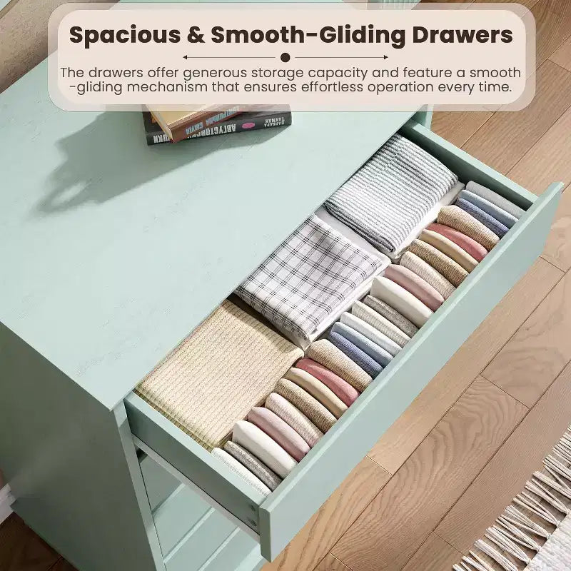 Commode haute pour chambre à coucher, Commode verticale en bois avec grand espace de rangement, Organisateur de placard