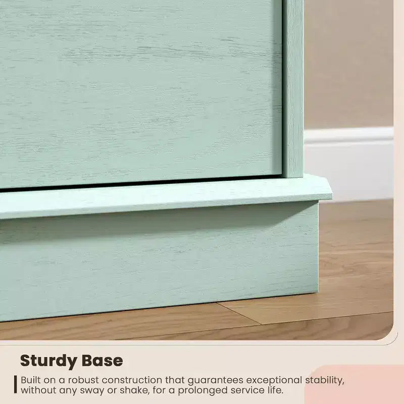 Commode haute pour chambre à coucher, Commode verticale en bois avec grand espace de rangement, Organisateur de placard