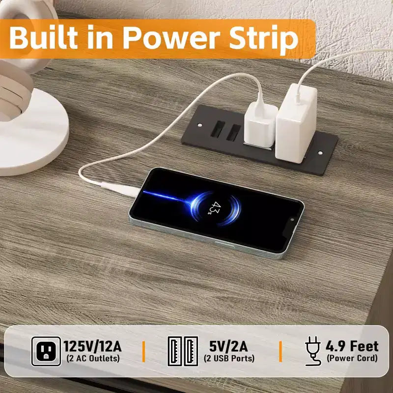 Meuble TV de style rustique pour téléviseur de 75 pouces, meuble de divertissement en bois, console meuble TV multimédia