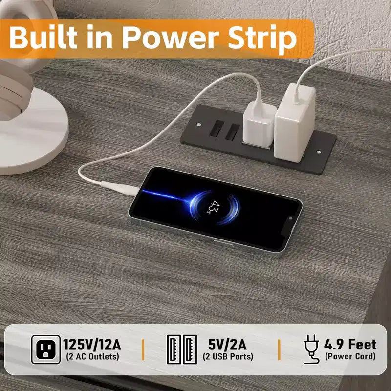 Meuble TV de style rustique pour téléviseur de 75 pouces, meuble de divertissement en bois, console meuble TV multimédia