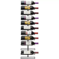 Sorbus Black Metal Wine Rack Bottle Holder - for Home Bar, Kitchen (Holds 12)
